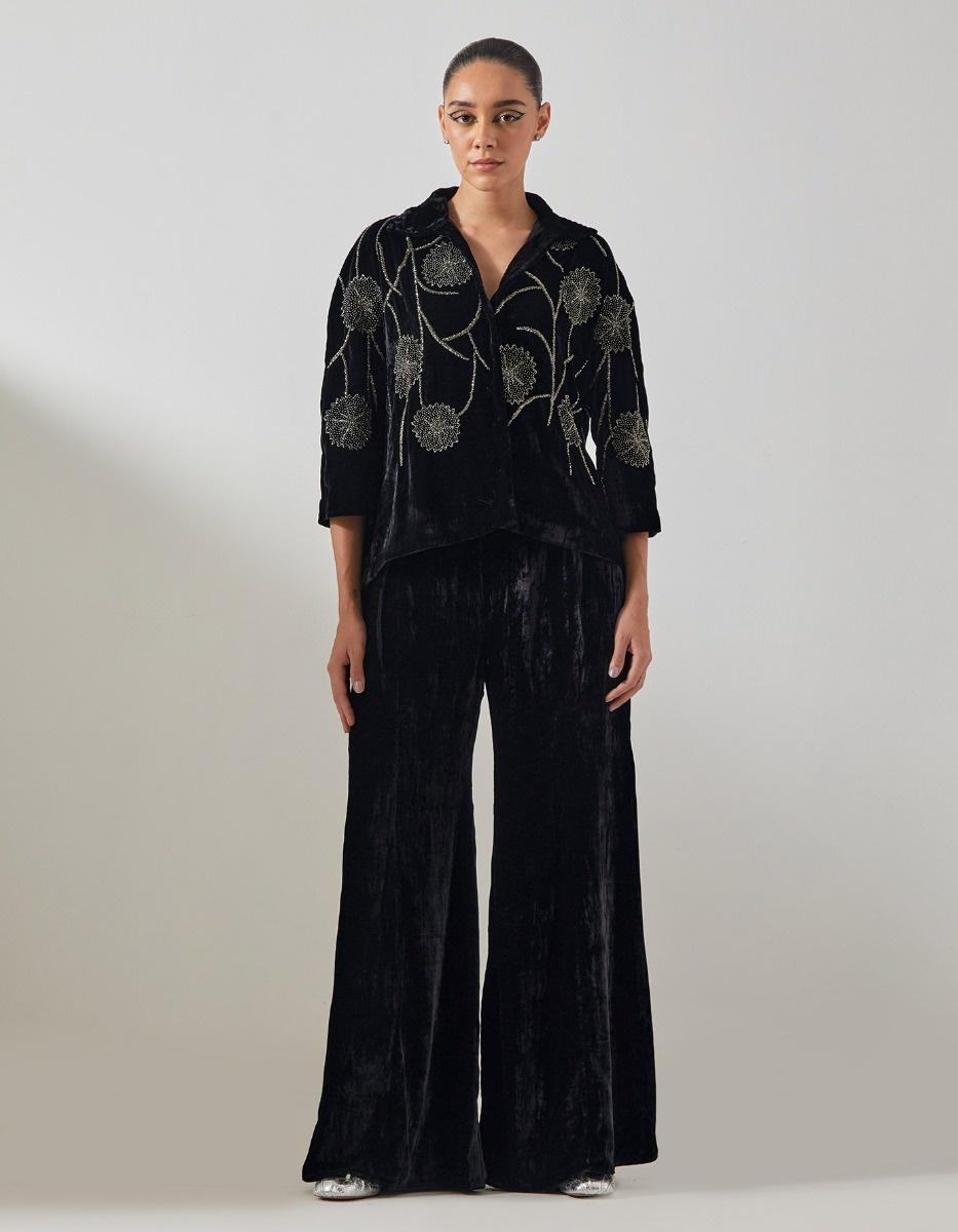 Black Velvet Palazzo