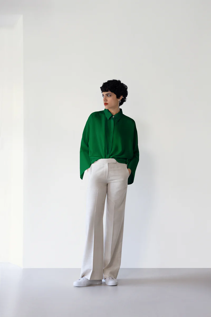 Silk Shirt Green